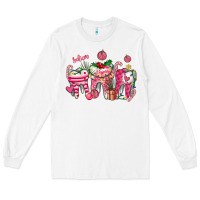 White pink christmas teeth Long Sleeve Tee - AdoDesignShop