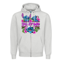 Dove Grey preview flower stitch 5th grade Zipper Hoodie - AdoDesignShop