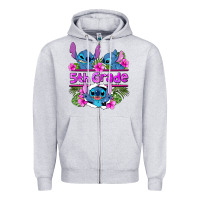 Heather Grey preview flower stitch 5th grade Zipper Hoodie - AdoDesignShop