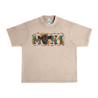 French Oak western mini black highland calf Urban Heavy Tee - RanaPortraitStore