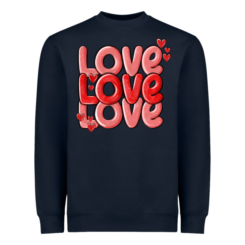 Love Valentines Day Heavyweight Sweatshirt by MaliasSmallBusiness | Teevron