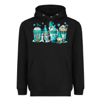 Winter Christmas Gnomes Coffee Cups Heavyweight Hoodie | Teevron