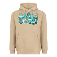 Mushroom winter christmas gnomes coffee cups Heavyweight Hoodie - Jasminsmagicworld