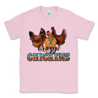 Bubblegum Pink crazychickens Classic Tee - CowhideDigitalArt