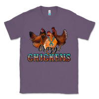 Lavender crazychickens Classic Tee - CowhideDigitalArt