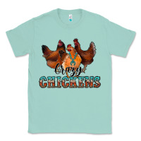 Seafoam crazychickens Classic Tee - CowhideDigitalArt