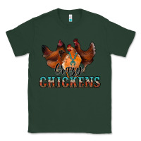 Sports Green crazychickens Classic Tee - CowhideDigitalArt