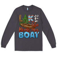 Smoke lake life floats my boat Long Sleeve Tee - HRA Design Shop