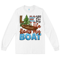White lake life floats my boat Long Sleeve Tee - HRA Design Shop