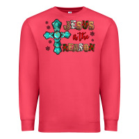 Cardinal jesus is the reason for this season christmas Premium Sweatshirt - Jasminsmagicworld