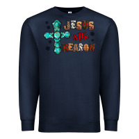 Navy jesus is the reason for this season christmas Premium Sweatshirt - Jasminsmagicworld