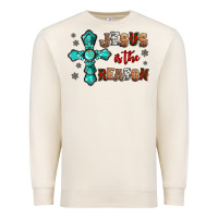 Sandshell jesus is the reason for this season christmas Premium Sweatshirt - Jasminsmagicworld