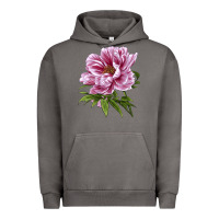 Pigment Tornado Peony Flower Illustrations Urban Hoodie - LillyAllenDesigns