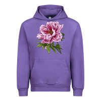 Tulip Peony Flower Illustrations Urban Hoodie - LillyAllenDesigns