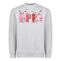 Heather Grey obsessive cup disorder valentines day Heavyweight Sweatshirt - MaliasSmallBusiness