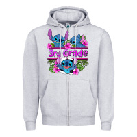 Heather Grey preview flower stitch 3rd grade Zipper Hoodie - AdoDesignShop