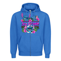 True Royal preview flower stitch 3rd grade Zipper Hoodie - AdoDesignShop
