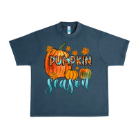 Midnight Navy pumpkin season Urban Heavy Tee - Zillion Design Studio