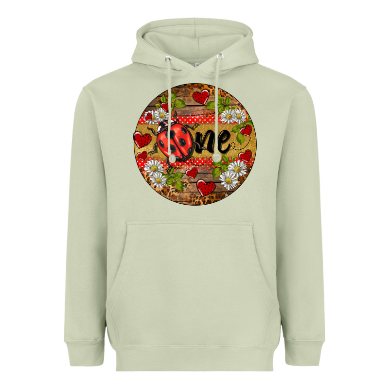 Ladybug One Ornament Heavyweight Hoodie by BarkalooDesign | Teevron