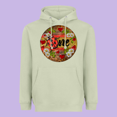 Ladybug One Ornament Heavyweight Hoodie Designed By Barkaloodesign
