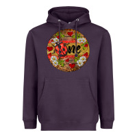 Plum ladybug one ornament Heavyweight Hoodie - BarkalooDesign