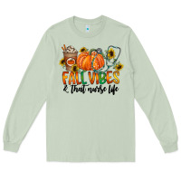 Matcha fall vibes and that nurse life Long Sleeve Tee - CowhideDigitalArt