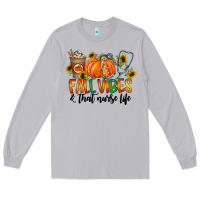 Moon Dust fall vibes and that nurse life Long Sleeve Tee - CowhideDigitalArt