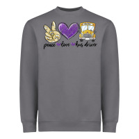 Storm peace love bus driver Heavyweight Sweatshirt - MaliasSmallBusiness