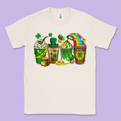 St. Patricks Day Coffee Drinks Classic Tee Designed By Neo Western