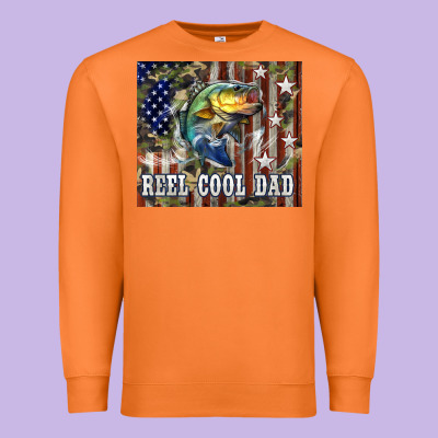 Western Reel Cool Dad Bass Premium Sweatshirt Designed By Lillyallendesigns