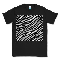 Black Zebra Seamless Pattern, Classic Tee - BundleAndBundleShop