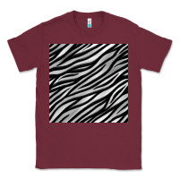 Burgundy Zebra Seamless Pattern, Classic Tee - BundleAndBundleShop