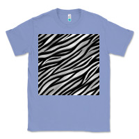 Colony Blue Zebra Seamless Pattern, Classic Tee - BundleAndBundleShop