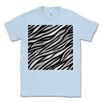 Dusty Blue Zebra Seamless Pattern, Classic Tee - BundleAndBundleShop