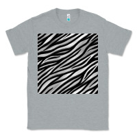 Heather Grey Zebra Seamless Pattern, Classic Tee - BundleAndBundleShop