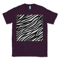 Plum Zebra Seamless Pattern, Classic Tee - BundleAndBundleShop