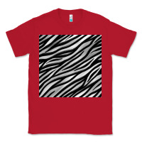 Red Zebra Seamless Pattern, Classic Tee - BundleAndBundleShop