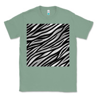 Sage Zebra Seamless Pattern, Classic Tee - BundleAndBundleShop