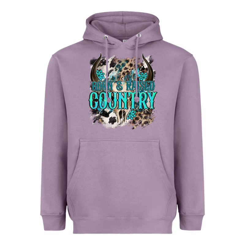 Born  Raised Country Heavyweight Hoodie by NancyCooperArtShop | Teevron