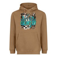 Toasted Coconut born  raised country Heavyweight Hoodie - NancyCooperArtShop