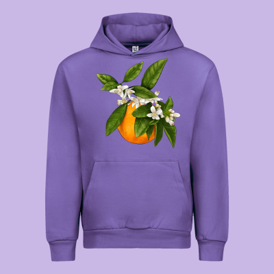 Tangerine Urban Hoodie Designed By Lillyallendesigns