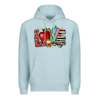 Blue Mist love teacher Premium Hoodie - NancyCooperArtShop