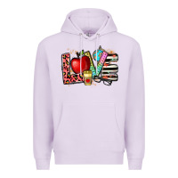 Lilac love teacher Premium Hoodie - NancyCooperArtShop