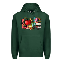 Sports Green love teacher Premium Hoodie - NancyCooperArtShop