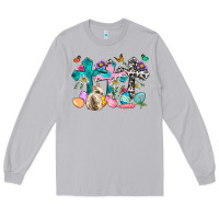 Moon Dust Western rabbit with Cross and flowers Long Sleeve Tee - Neo Western