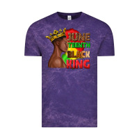 Cloud Purple juneteenth black king Vintage Tee - texasbilliewilder