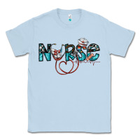 Dusty Blue nurse Classic Tee - SublimationCraftShop