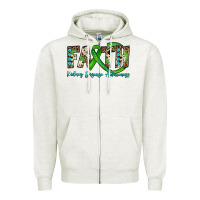 Oatmeal Heather faith kidney disease awareness Zipper Hoodie - JahusDesignShop