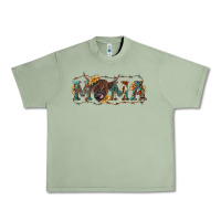 Oil Green western mama with highland cow Urban Heavy Tee - RanaPortraitStore