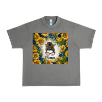 Tornado sunflowers messy bun mama Urban Heavy Tee - BarkalooDesign